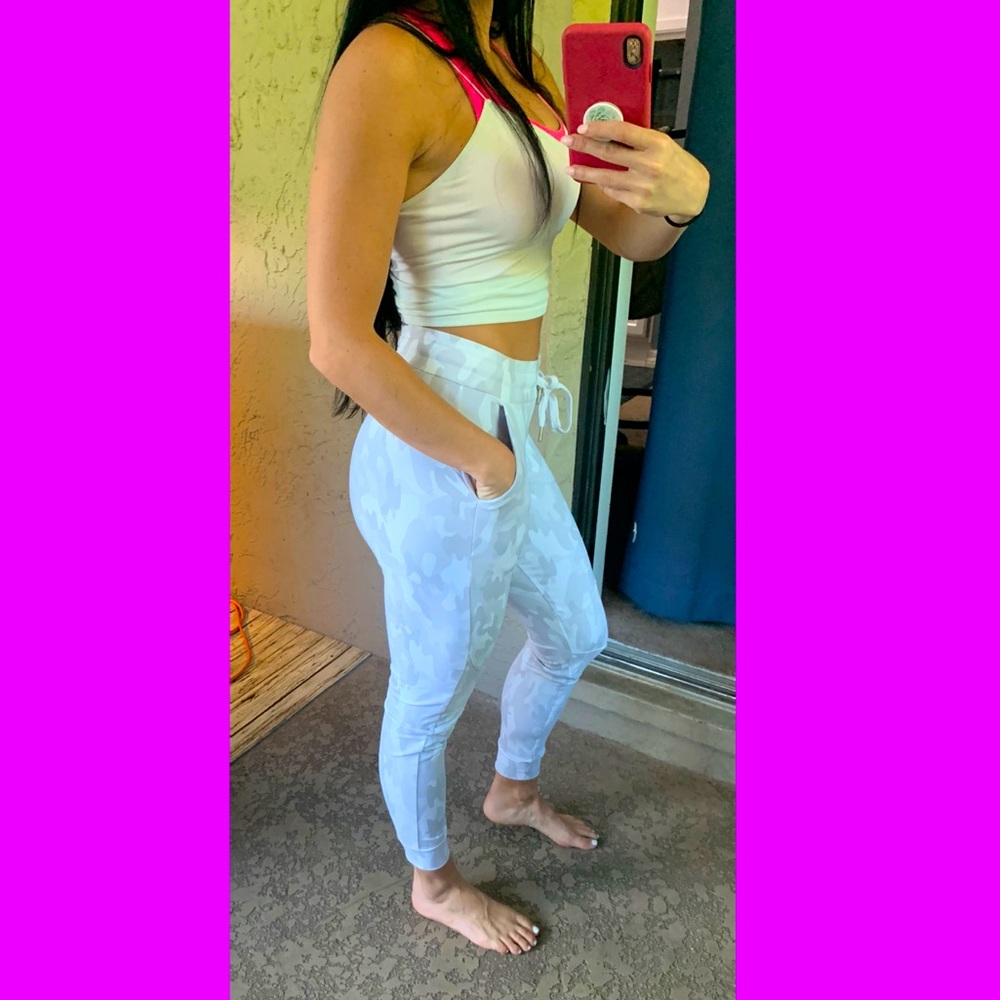Buff Bunny White Camo Joggers